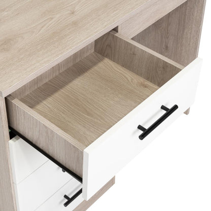 Mueble Tocador Treviso Ceniza y Blanco