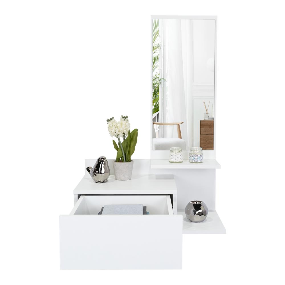 Mesa Flotante Recibidor Vienna Blanco