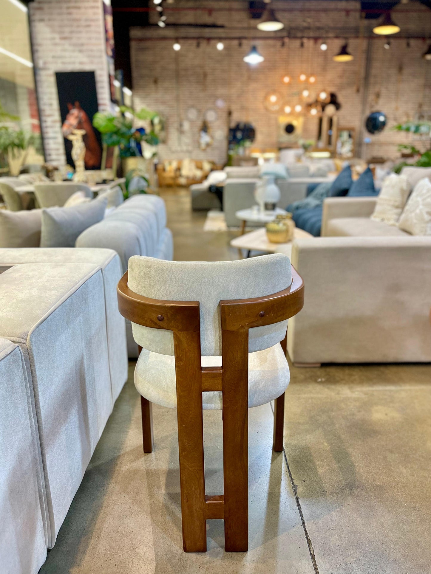 Silla de Comedor en Roble Lienzo