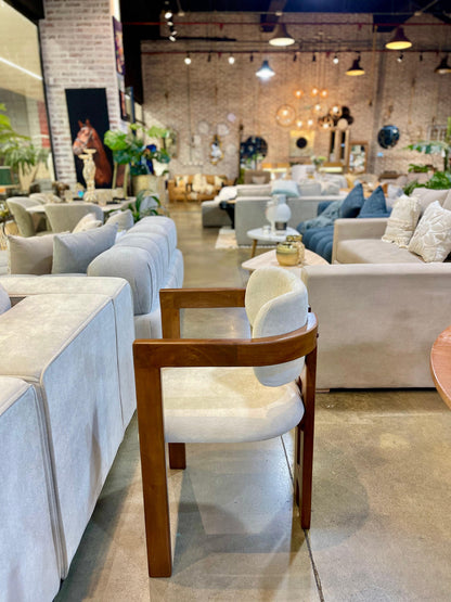 Silla de Comedor en Roble Lienzo