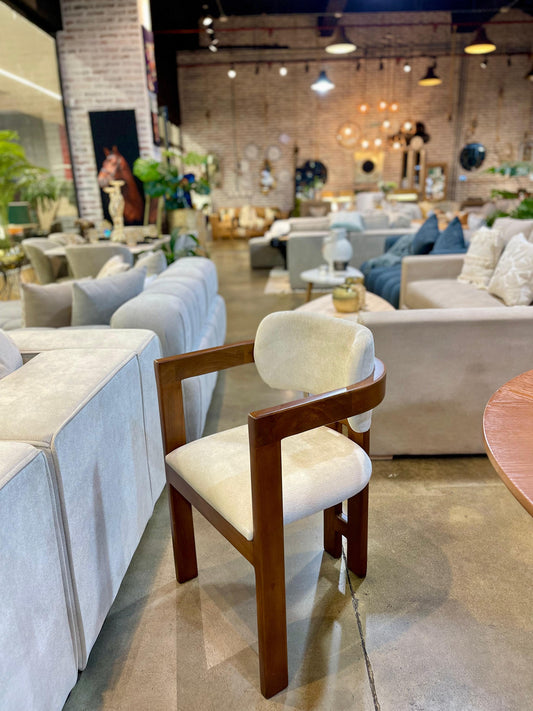 Silla de Comedor en Roble Lienzo