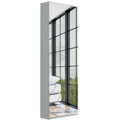 Zapatero isia con Espejo color Blanco para Habitación.