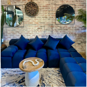 Sofá Clásico Urban Elegance Azul