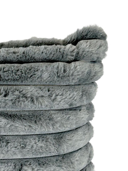 Cojin Decorativo Mink Rayas Premium Gris