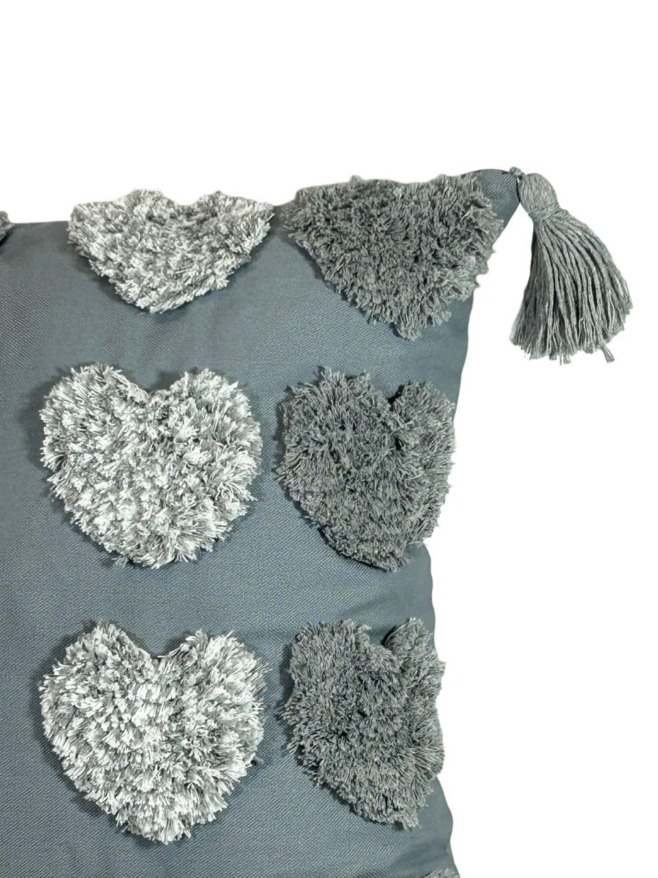 Cojin Decorativo Boho Gris Pepas