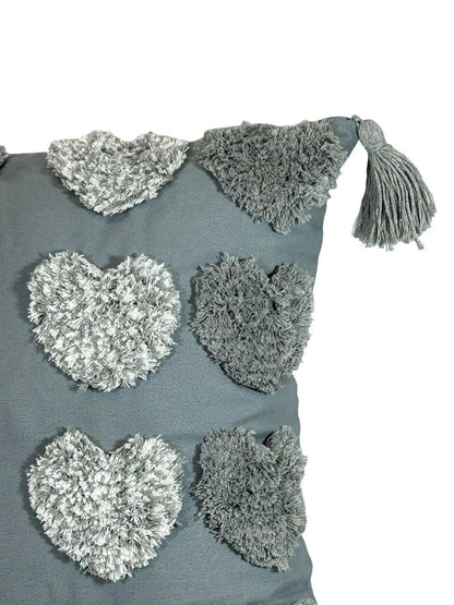 Cojin Decorativo Boho Gris Pepas