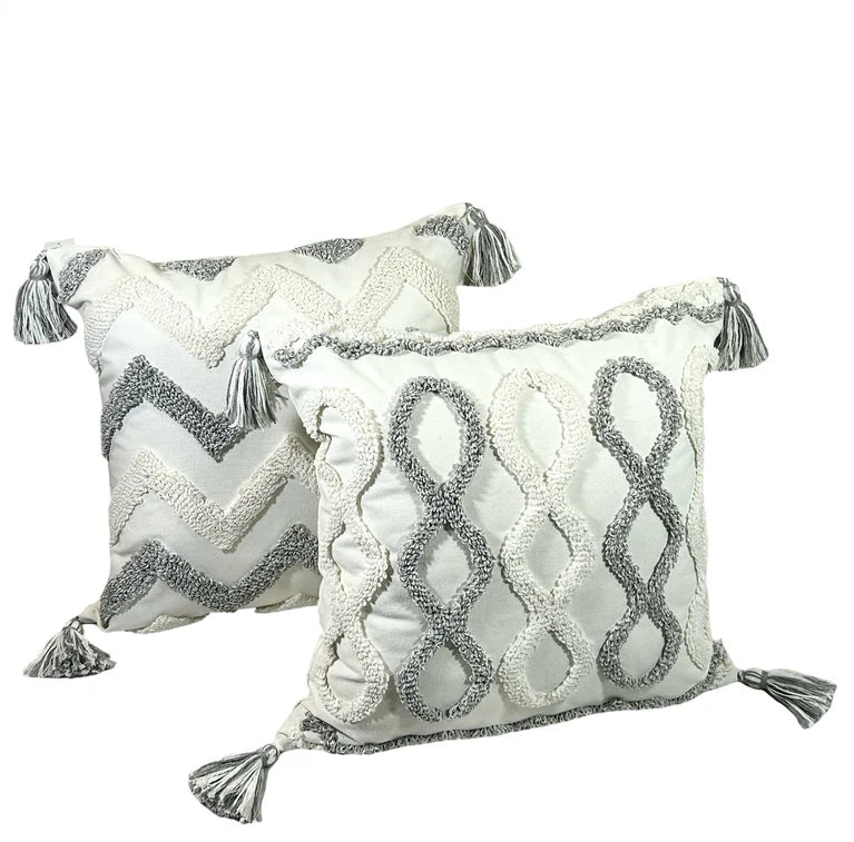 Cojin Decorativo Ondas Palermo Bordado