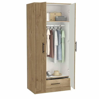 Closet Omaira Color Cafe Claro y Blanco Para Habitación.