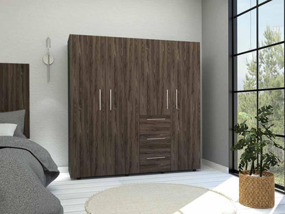 Closet Poche color Chocolate y Blanco para Habitación.