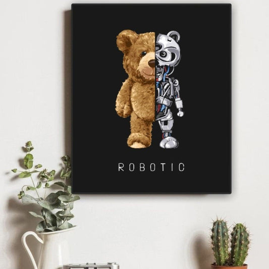 Cuadro Decorativo Oso Robotic