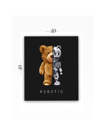 Cuadro Decorativo Oso Robotic