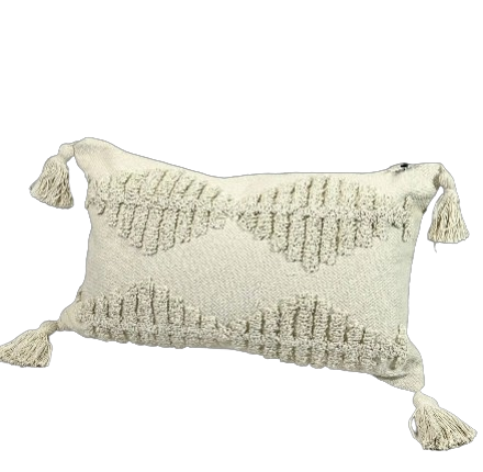 Cojin Decorativo Beige Rombos Boho