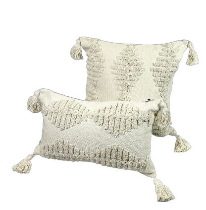 Cojin Decorativo Beige Rombos Boho