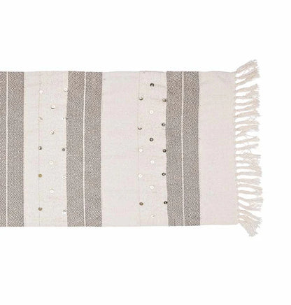 Manta Decorativa o Pie de Cama Frazada Ivont Natural