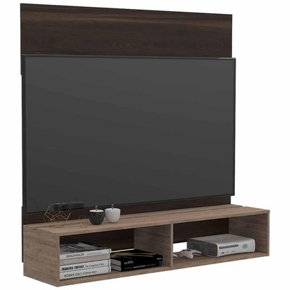 Panel de TV Dakota color Caoba y Miel para Sala.