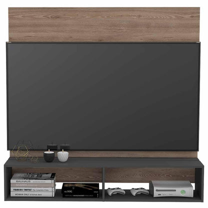 Panel de TV Lara color Miel y Plata oscuro para Sala.