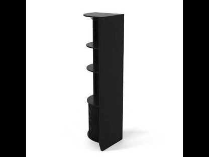 Bar Esquinero Sarume, Wengue, con Espacio para Ocho Botellas y Tres Entrepaños