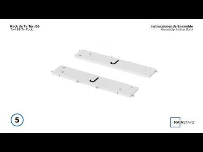 Mesa para Tv Tori Blanco  y Duna