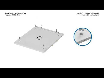 Mesa para Tv Augusta Duna y Wegue hasta 65"