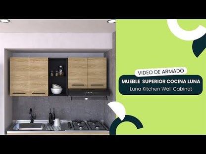 Cocina Integral Luna Wengue y Miel con Mesón Derecho