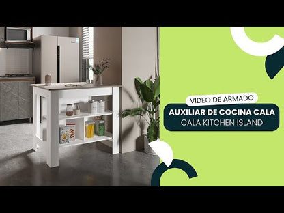 Barra de Cocina Ferrani Wengue  y Duna