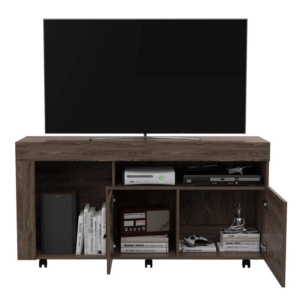 Mesa para TV Luk color Chocolate para Sala.