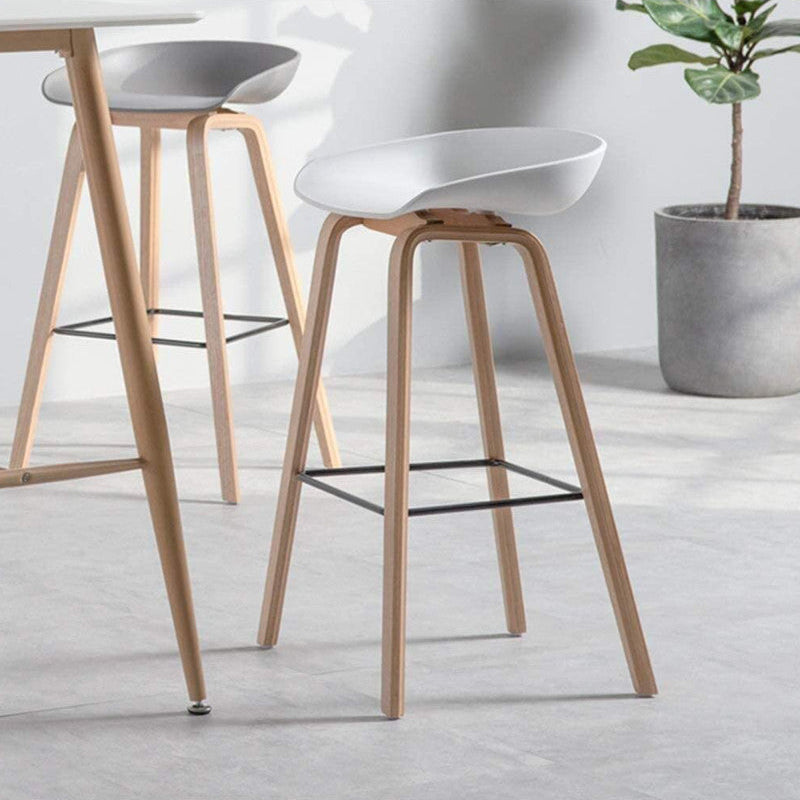 Silla de Bar Nordic Style Blanco con Diseño Minimalista y Confort Absoluto