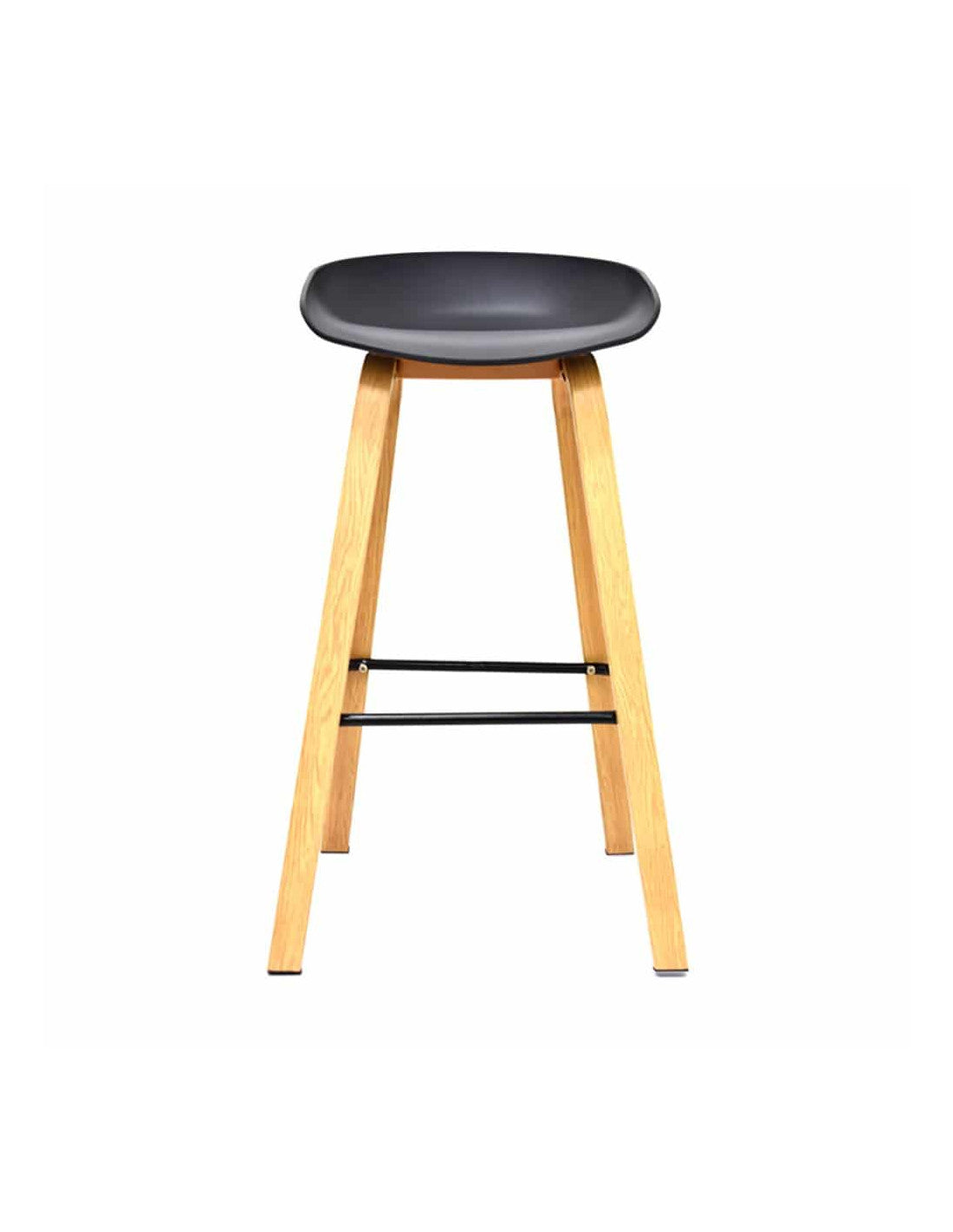 Silla de Bar Nordic Style Negro con Diseño Minimalista y Confort Absoluto