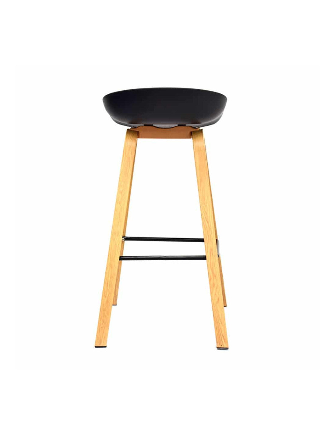 Silla de Bar Nordic Style Negro con Diseño Minimalista y Confort Absoluto