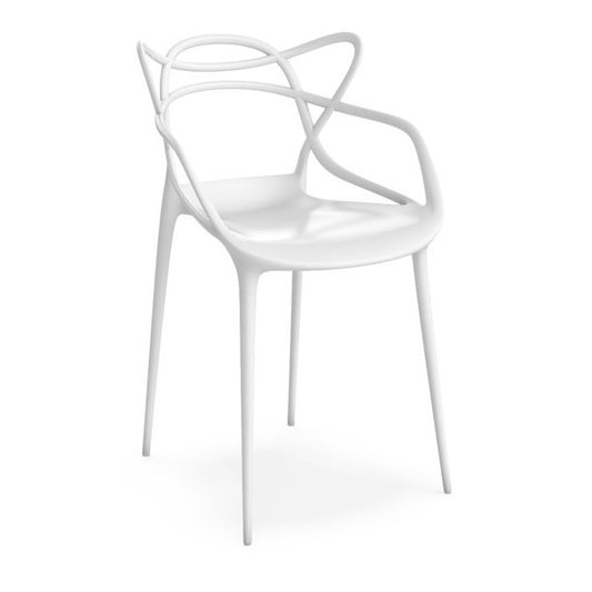 Silla Comedor Líneas Adulto Blanca