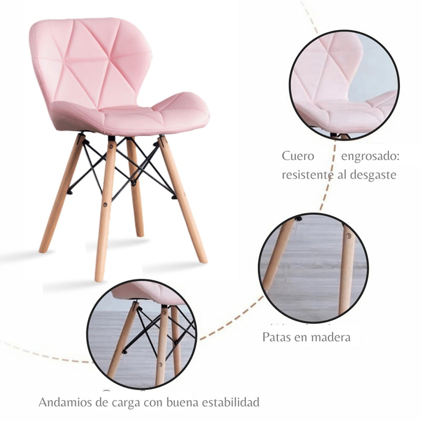 Silla Mariposa Rosada