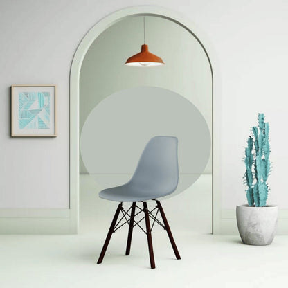 Silla Baeza Patas Negra Gris