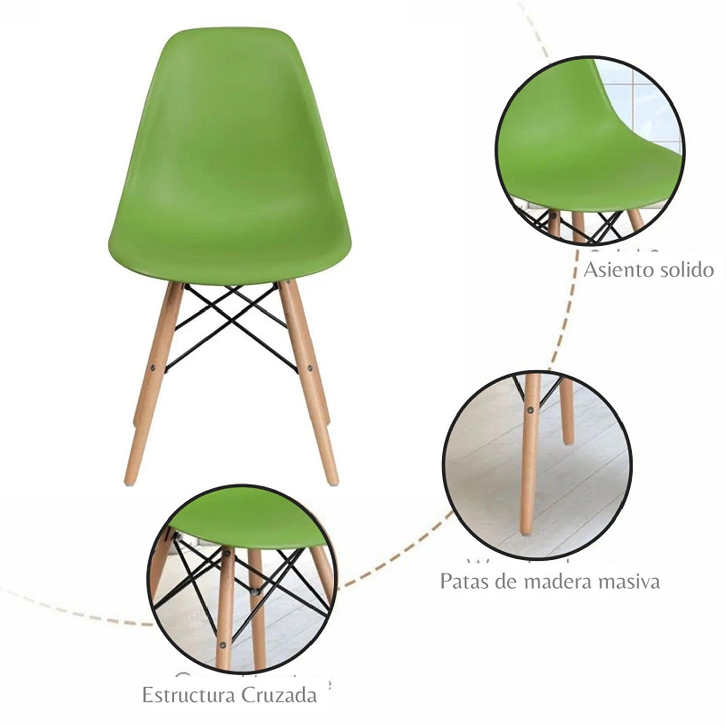 Silla Baeza Verde