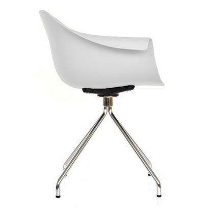 Silla Multifuncional Luz Cromada Blanco