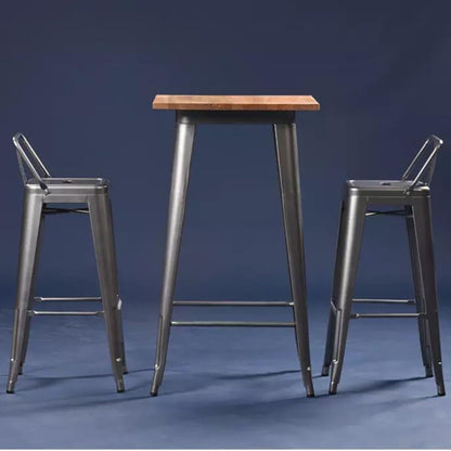 Silla de Barra Metalica Espalda Metalica Envejecida