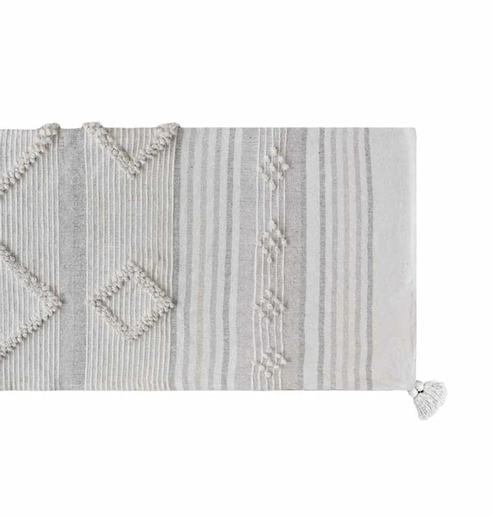 Manta Decorativa o Pie de Cama Frazada Romeo Taupe