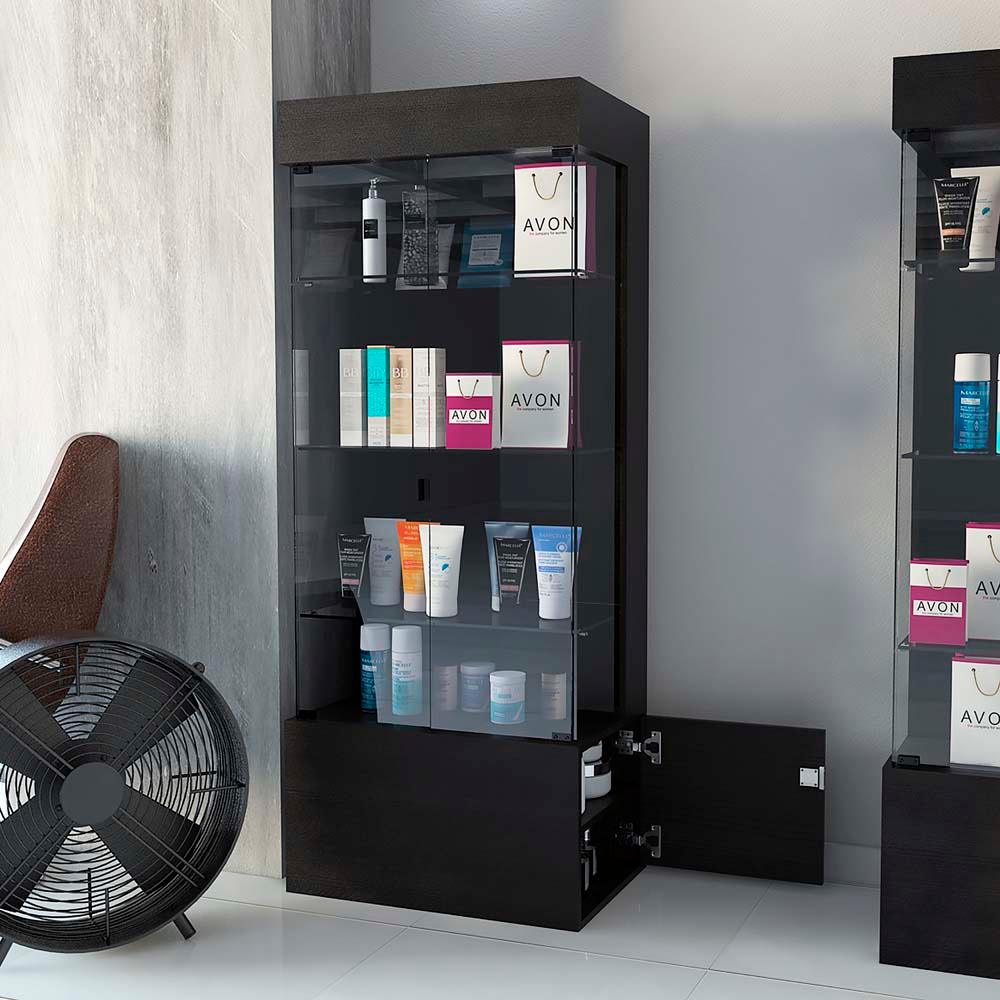 Vitrina Maia color Wengue para Ambientes.