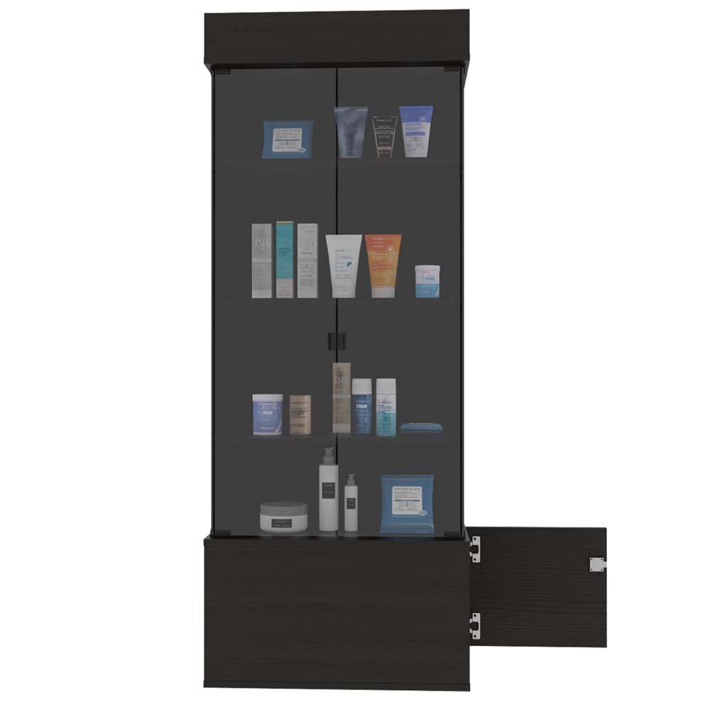 Vitrina Maia color Wengue para Ambientes.