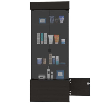 Vitrina Maia color Wengue para Ambientes.